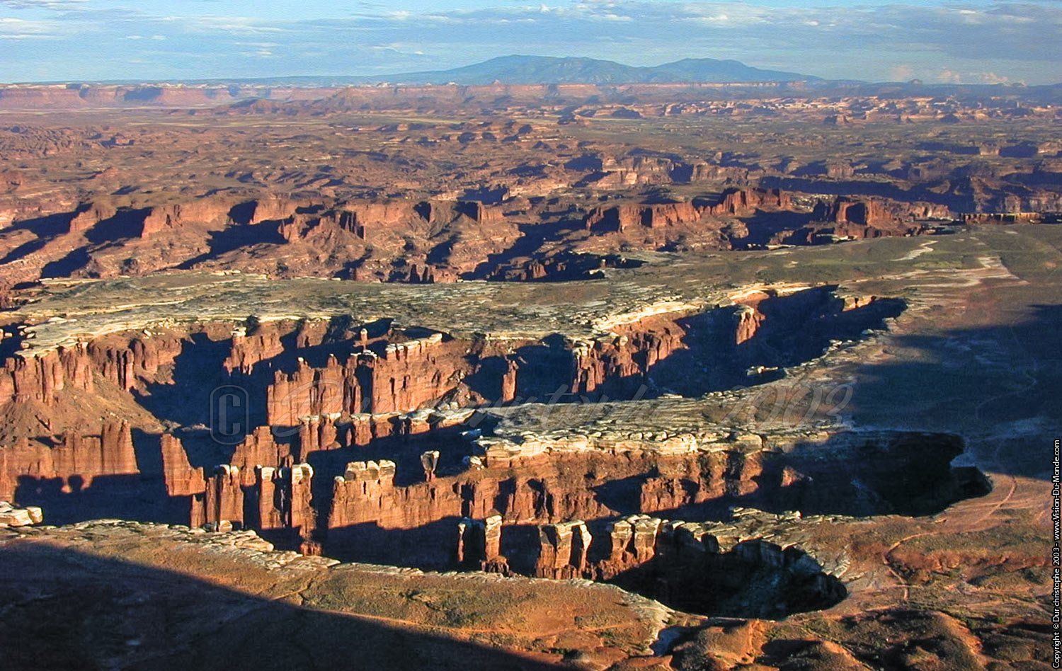 Godzilla foot print  - Canyon lands National park - 2003