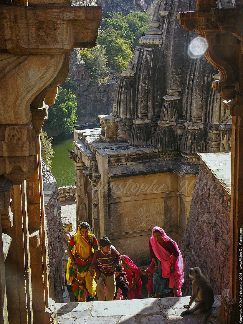 L'entrée du temple - Chittorgarh - 2006