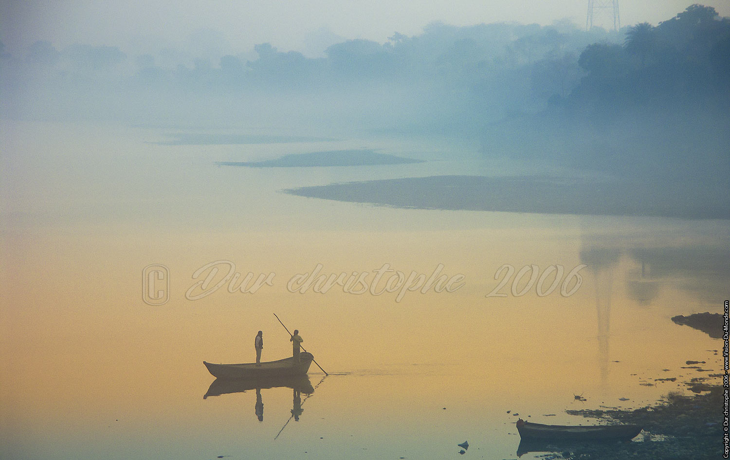 La barque - Rivière Yamuna  - 2006