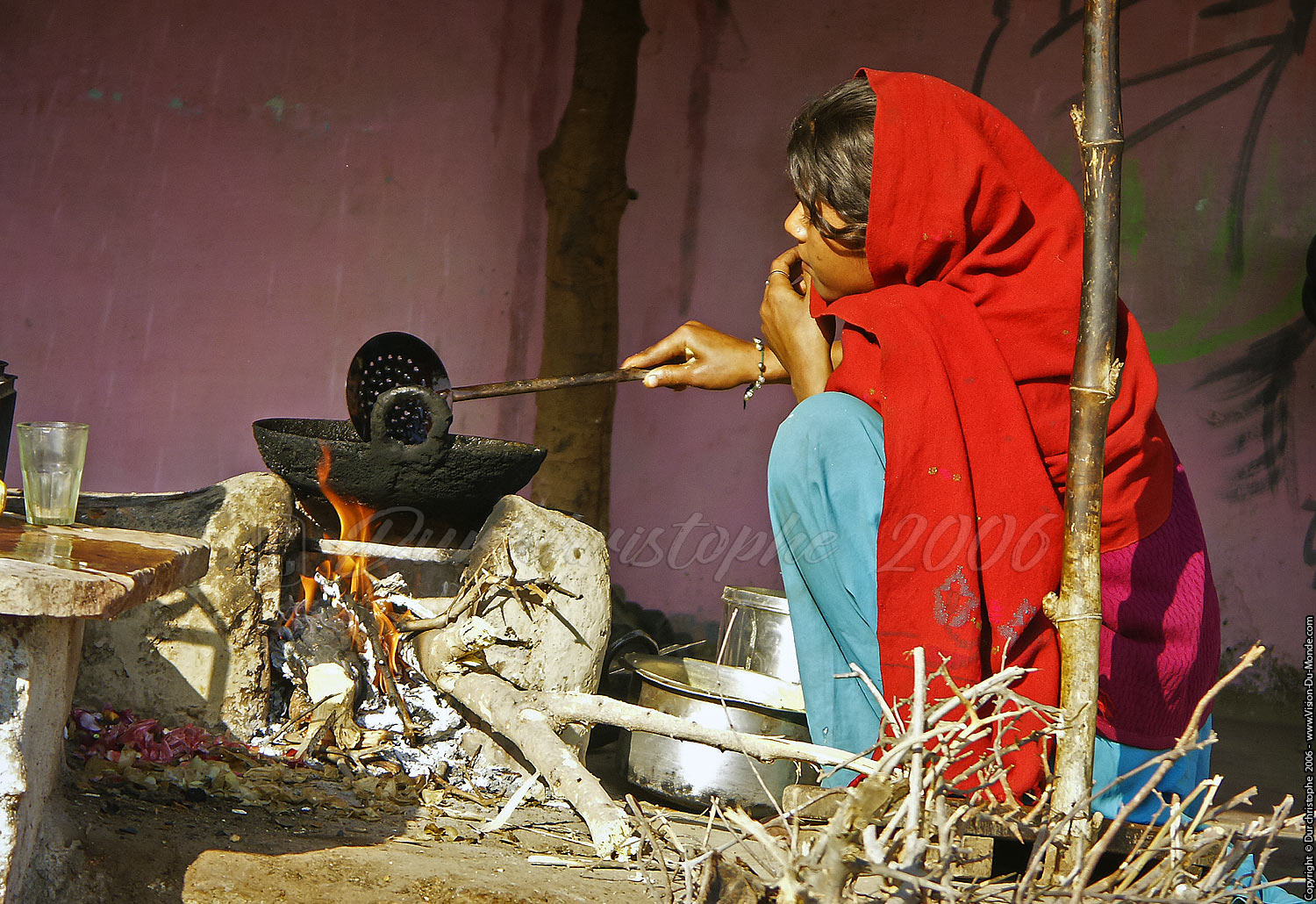 Jeune cuisinière - Orchha - 2006