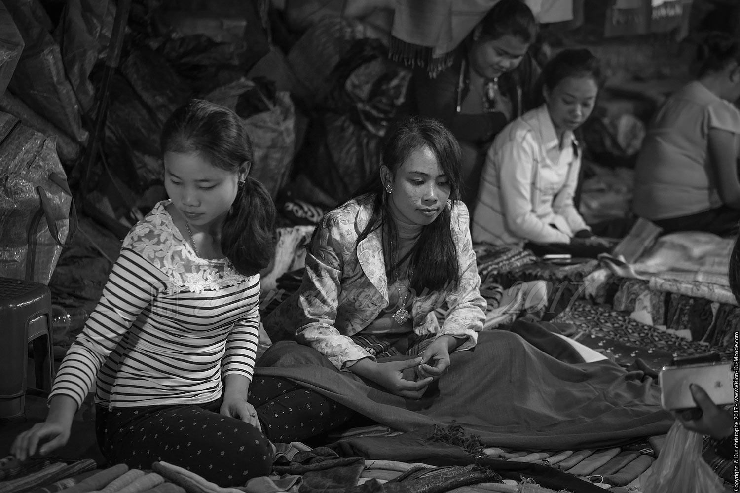Marché de nuit -  Luang Prabang   - Laos 2017
