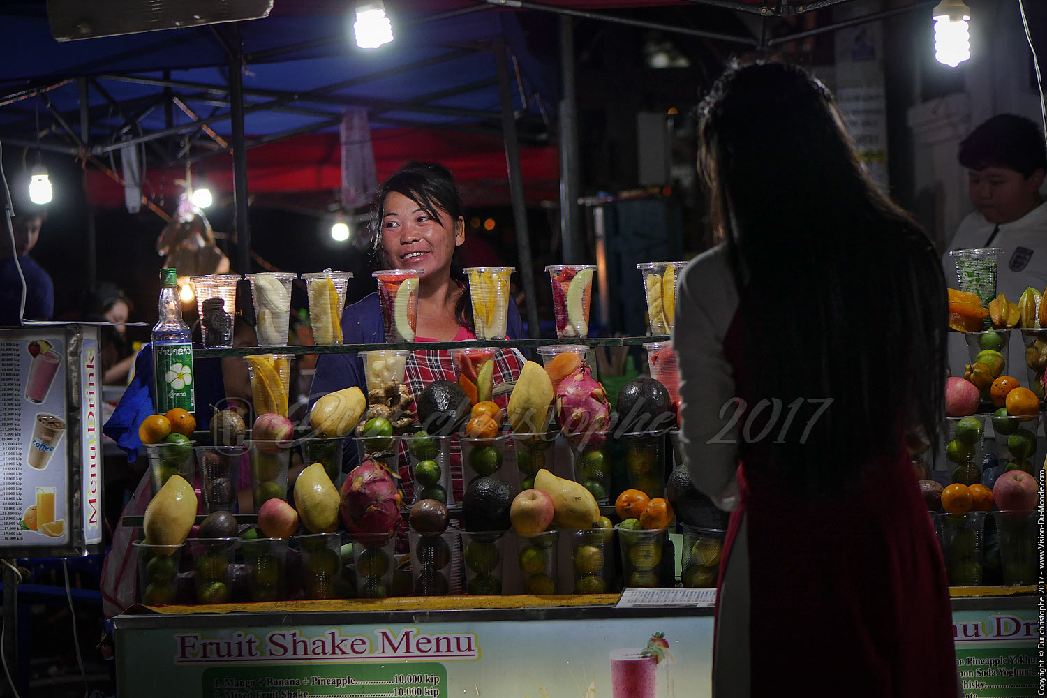 Marché de nuit -  Luang Prabang   - Laos 2017