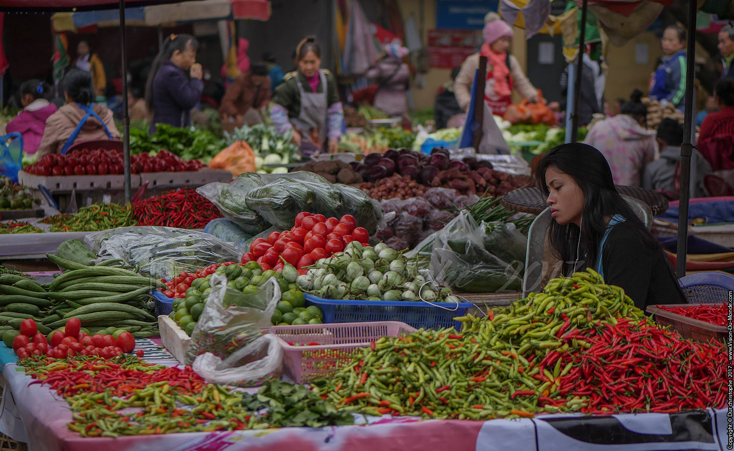 Marché ethnique - Laos 2017