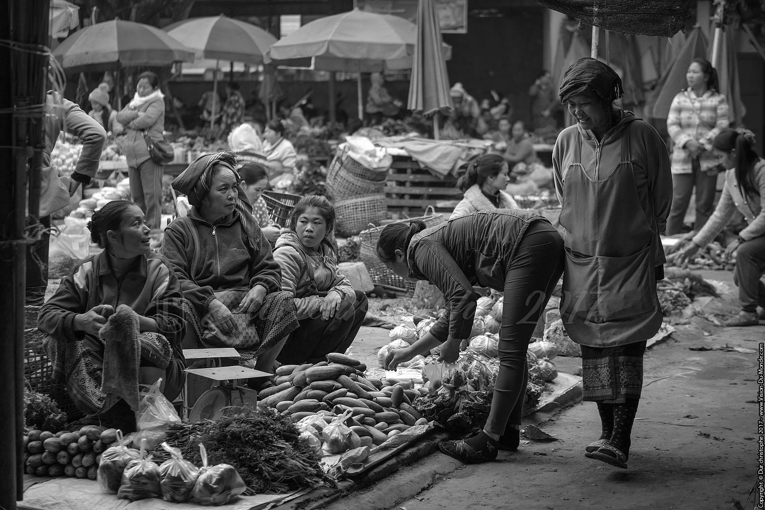 Marché ethnique - Laos 2017