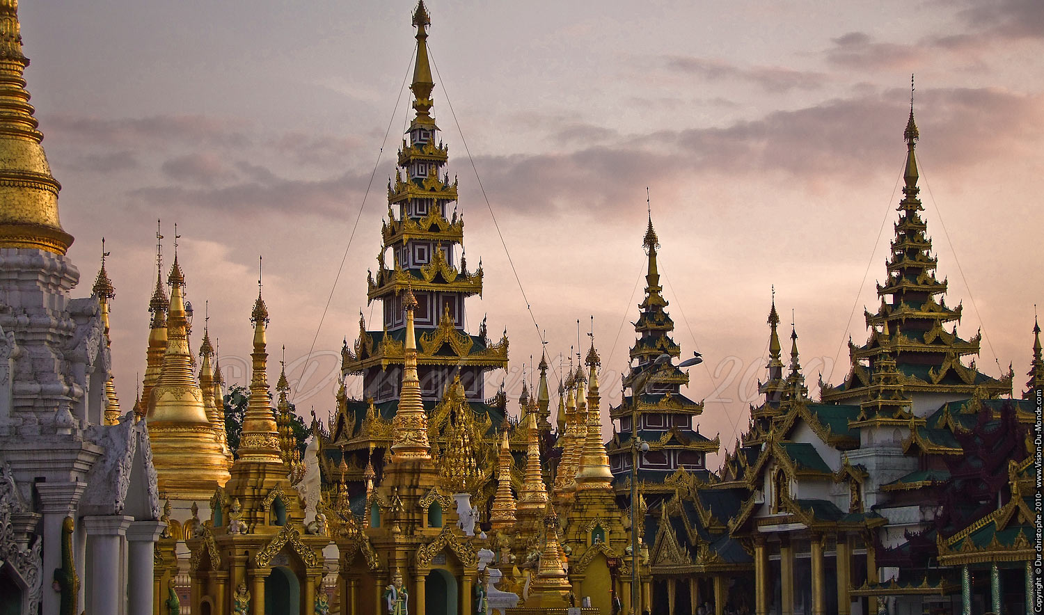 Les chédis d'or - Paya Shwedagon - Yangon 2010