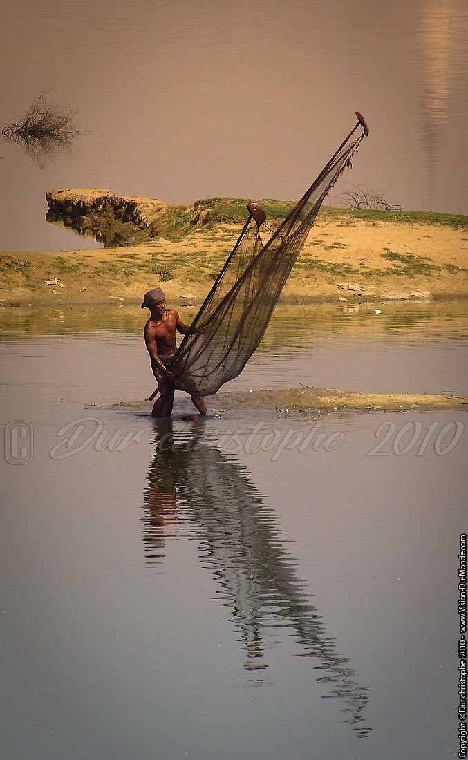 La pêche au filet - Pont U Bein - Amarapura 2010