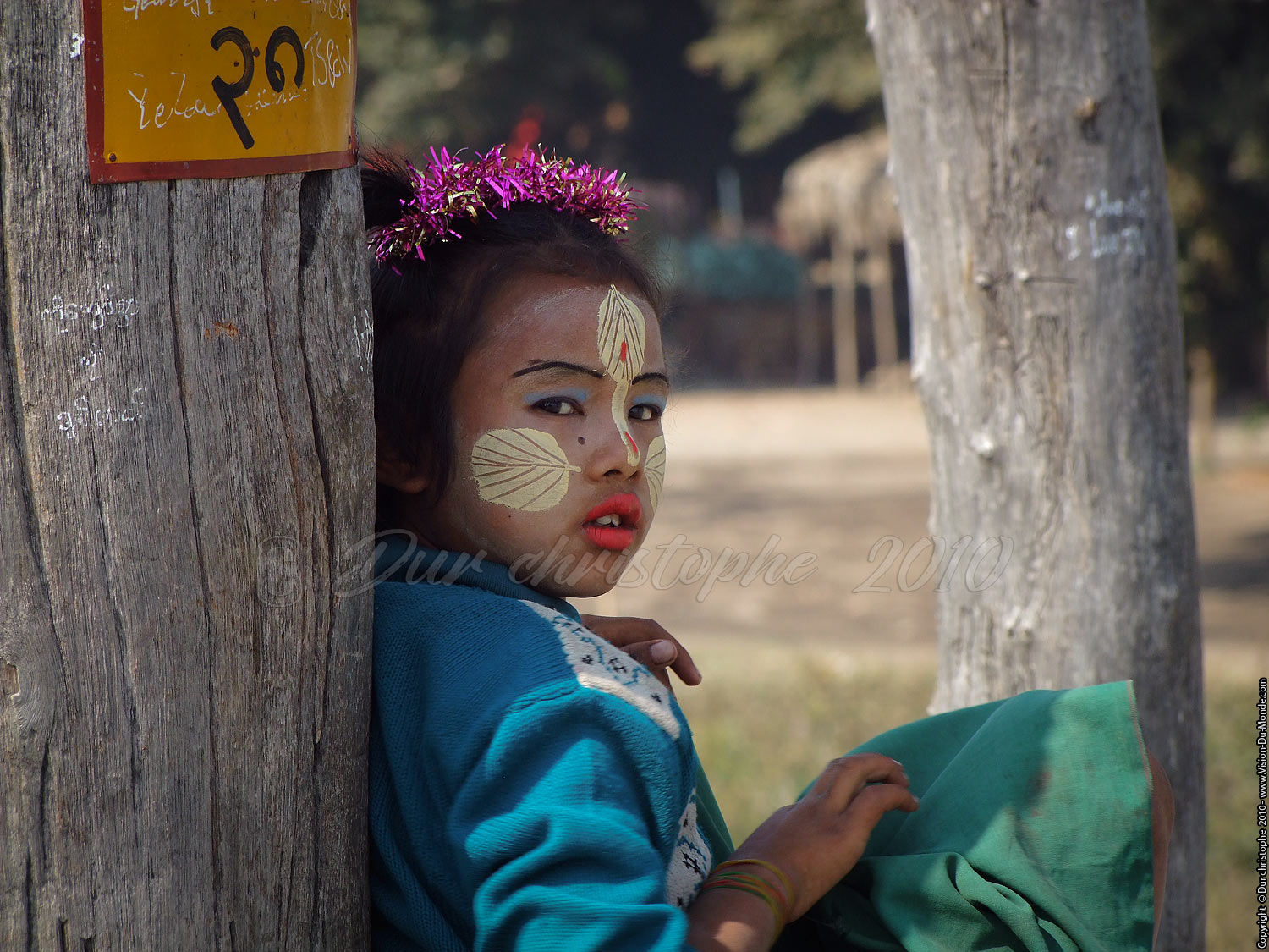 La jeune fille du pont - Pont U Bein - Amarapura 2010