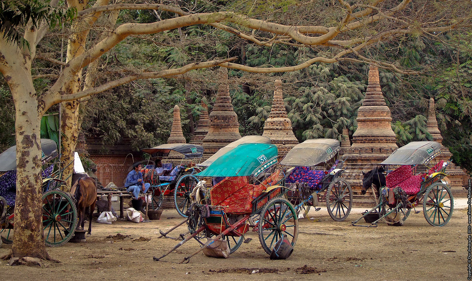 Les taxis locaux - Bagan 2010