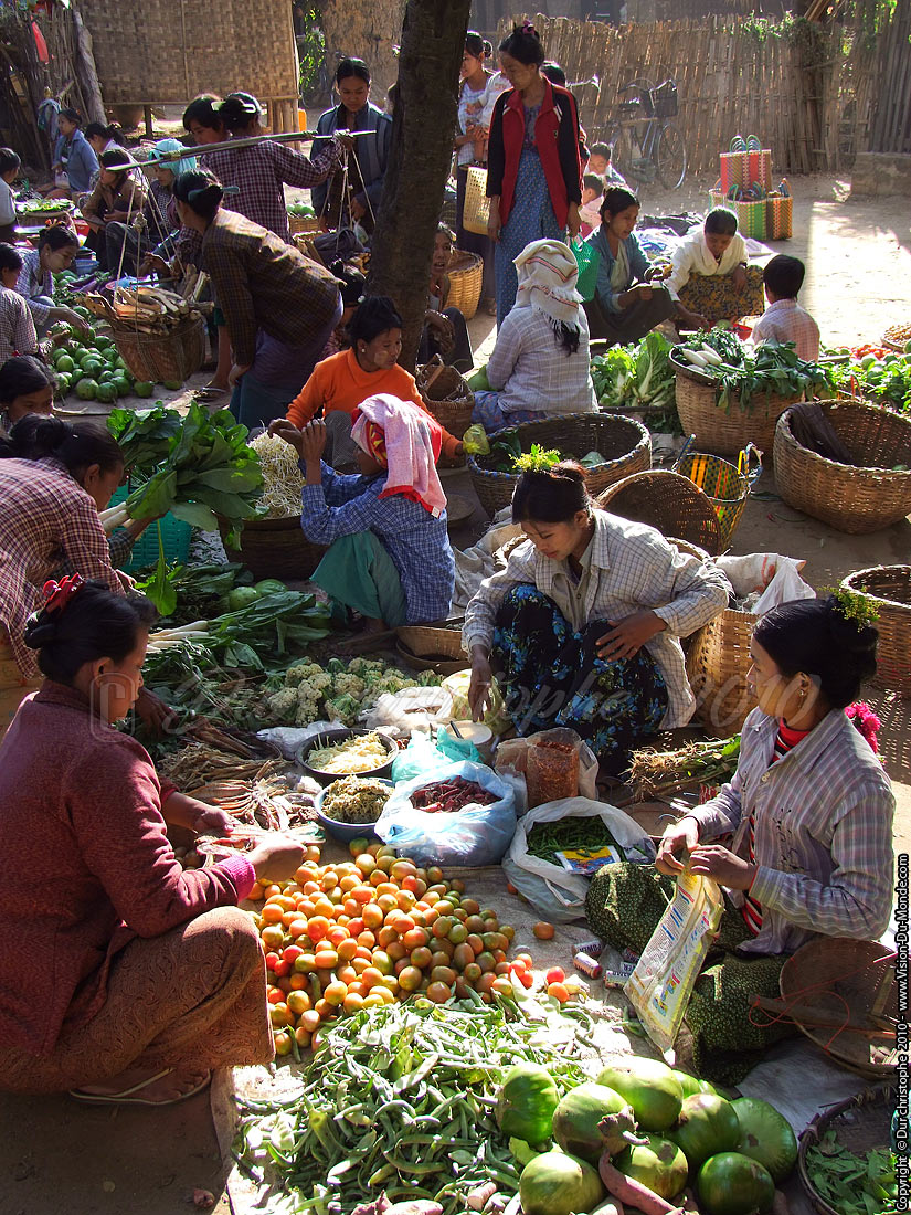 Marché Alimentaire - Bagan 2010