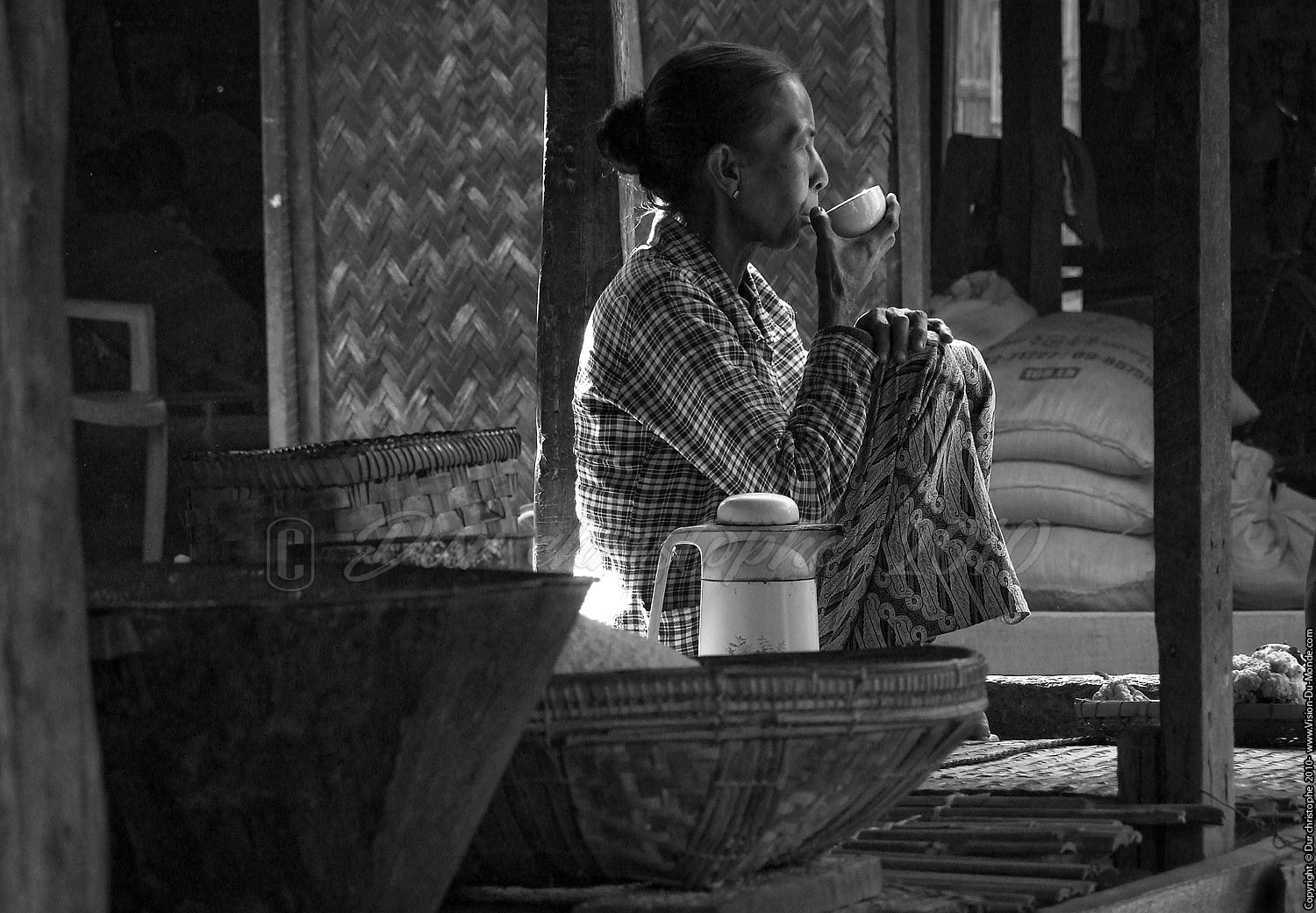 La pause café - Bagan 2010