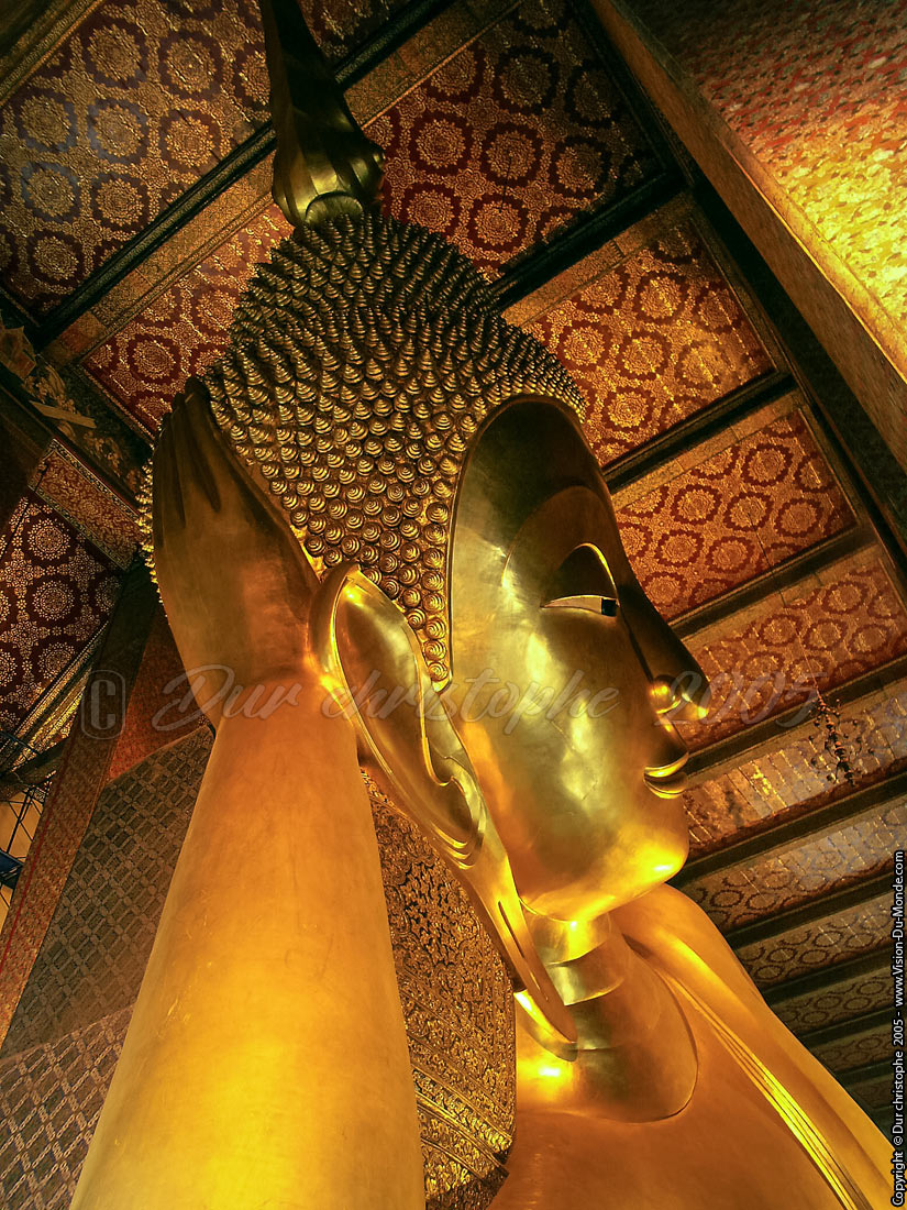 Le grand Bouddha couché - Wat Pho - Bangkok 2005