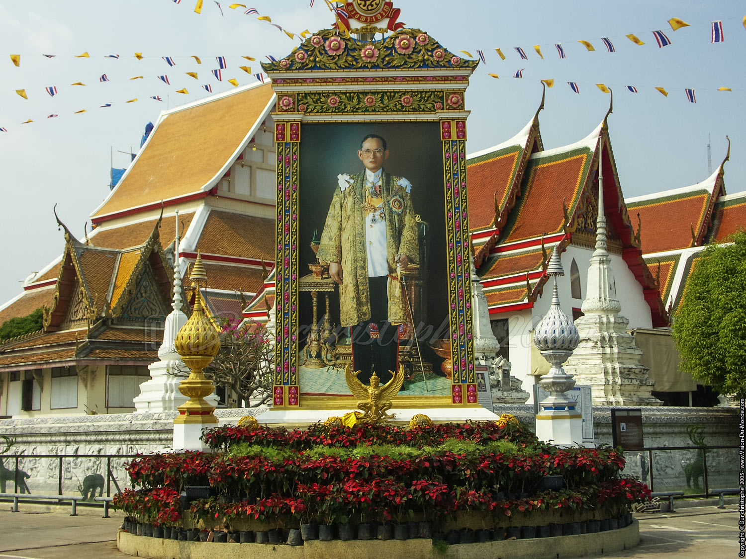 Portrait du roi - Ayuttaya 2005