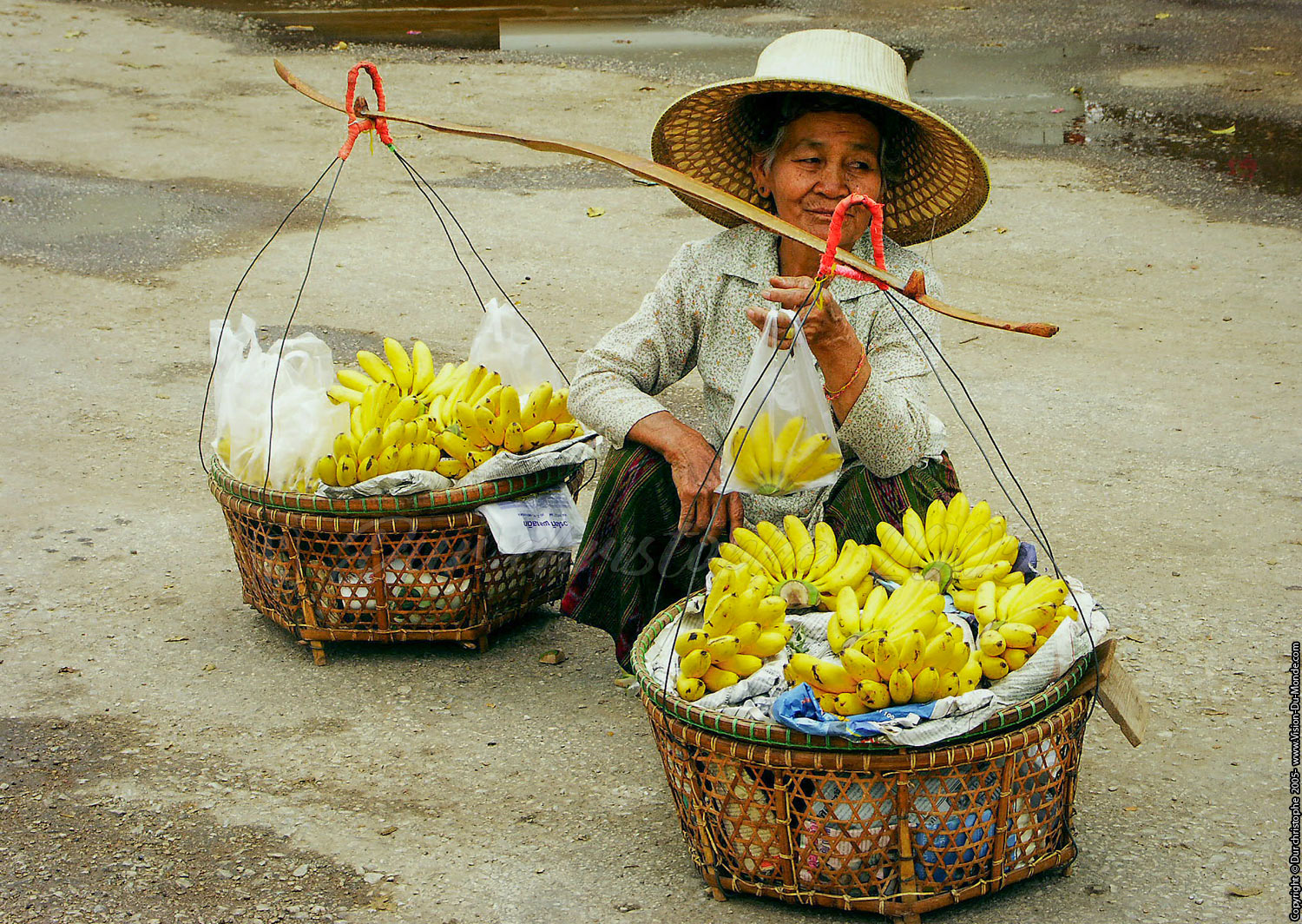 La vendeuse de banane - Sukhothai - 2005