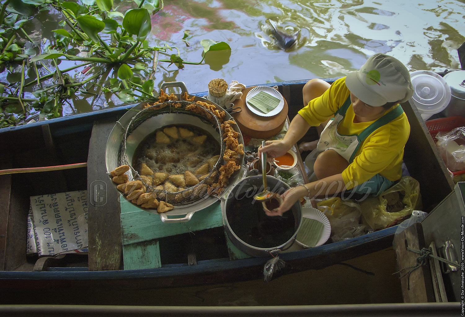 marché flottant - Bangkok - 2005