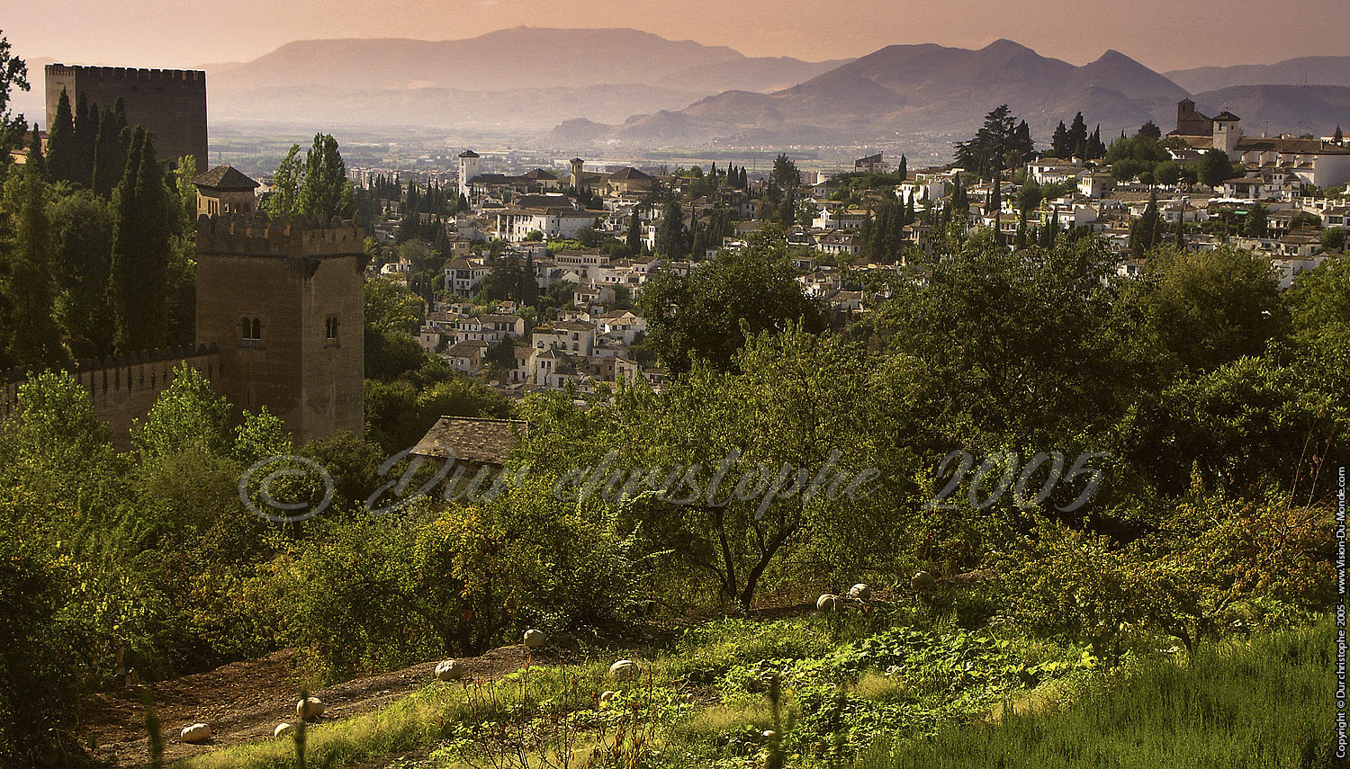 Vue sur la ville - Generalife - Grenade - 2005