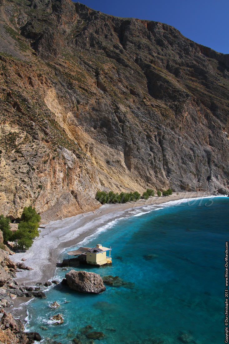 Plage grise - Randonnée Loutro - 2013