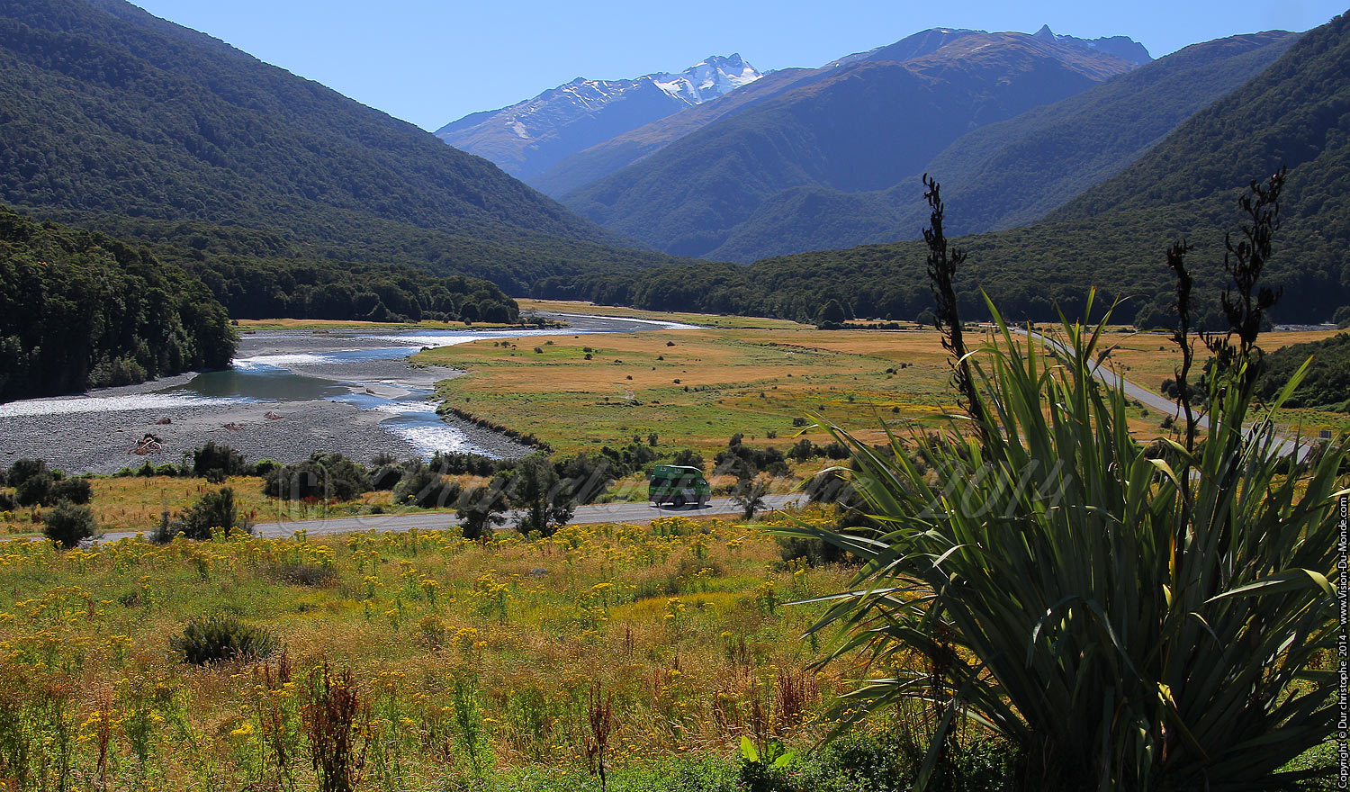 La vallée verdoyante - Haast pass - 2014
